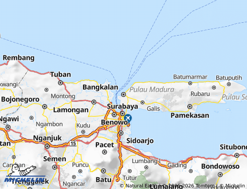 MICHELIN Bangkalan map - ViaMichelin