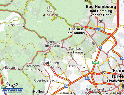MICHELIN Kronberg im Taunus map - ViaMichelin