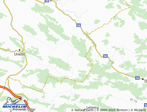 MICHELIN gornje Vinovo map - ViaMichelin