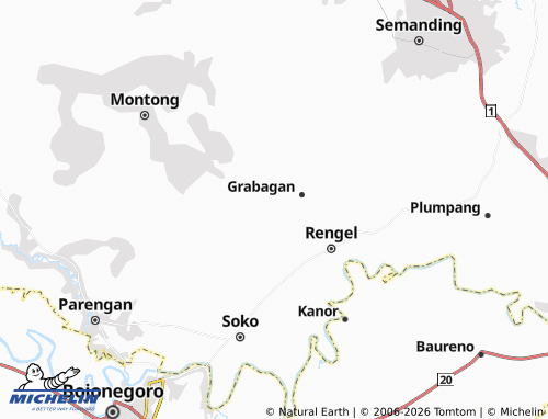 Mapa MICHELIN Banyubang - ViaMichelin