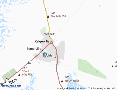 MICHELIN Brown Hill map - ViaMichelin