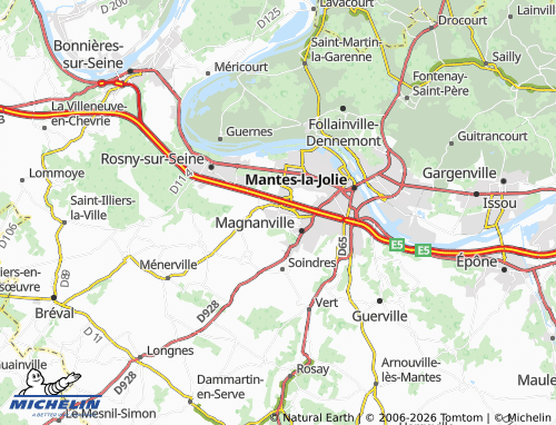 MICHELIN Buchelay map - ViaMichelin