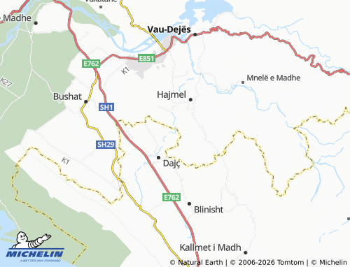 Kaart MICHELIN Kotërr - ViaMichelin