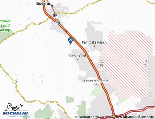 Mappa MICHELIN Scenic Oaks - ViaMichelin