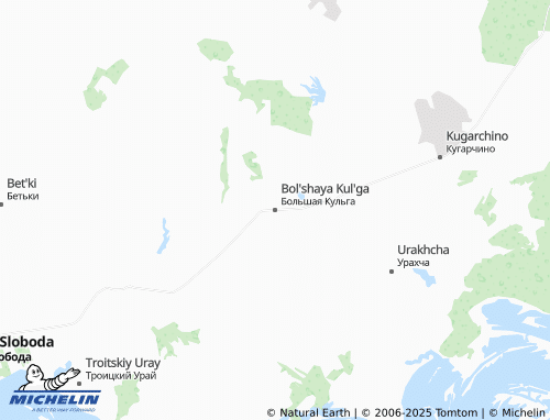 MICHELIN Bol'shaya Kul'ga map - ViaMichelin