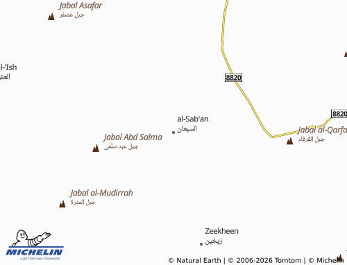 MICHELIN-Landkarte al-Sab'an - ViaMichelin