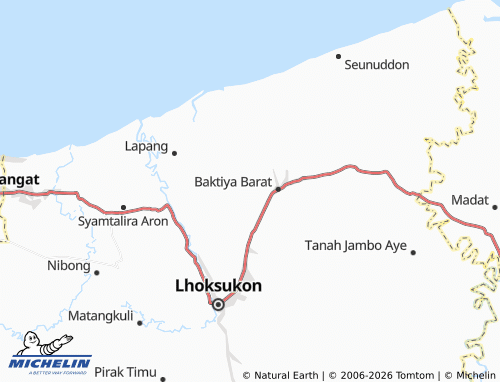 MICHELIN Matang Sijuek Timu map - ViaMichelin