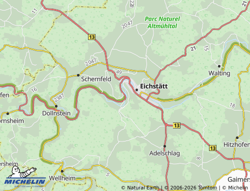Mapa MICHELIN Rebdorf - ViaMichelin