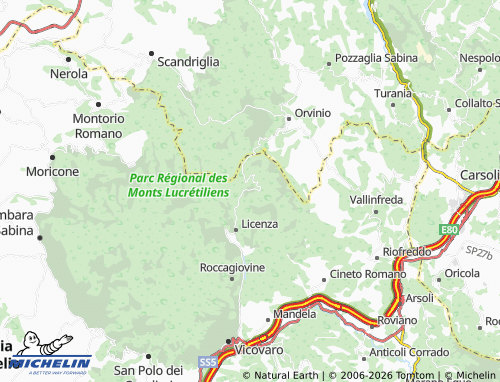 MICHELIN-Landkarte Percile - ViaMichelin
