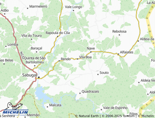 MICHELIN-Landkarte Vila Boa - ViaMichelin