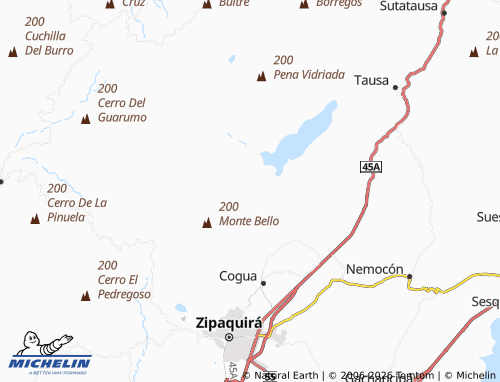 Carte MICHELIN Quebrada Honda - ViaMichelin