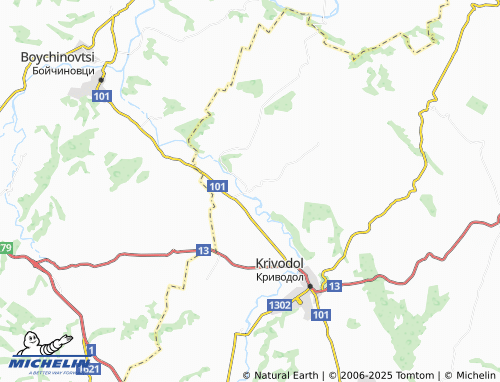 MICHELIN Rakevo map - ViaMichelin