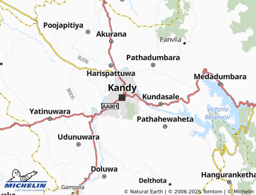 MICHELIN Malwatta map - ViaMichelin