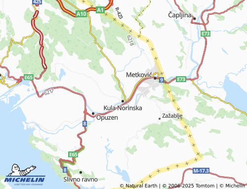 MICHELIN Matijevići map - ViaMichelin