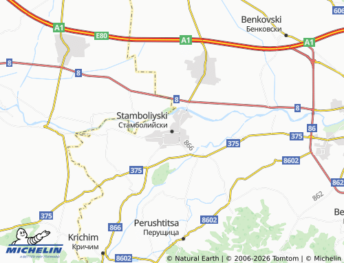 MICHELIN-Landkarte Stamboliyski - ViaMichelin