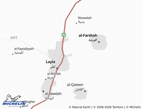 MICHELIN-Landkarte al-Muntazah - ViaMichelin