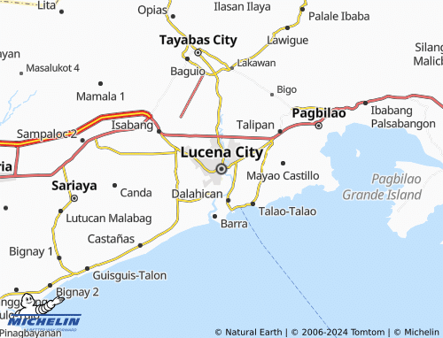 MICHELIN Lucena City map - ViaMichelin