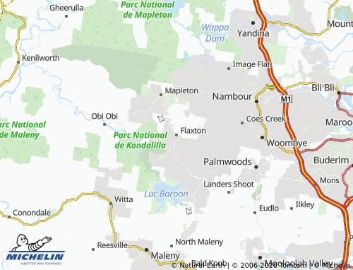 MICHELIN Flaxton map - ViaMichelin