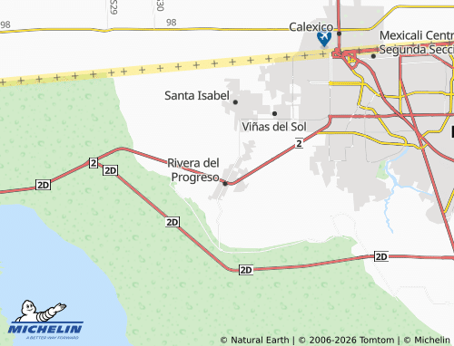 Kaart MICHELIN Pioneros del Progreso - ViaMichelin