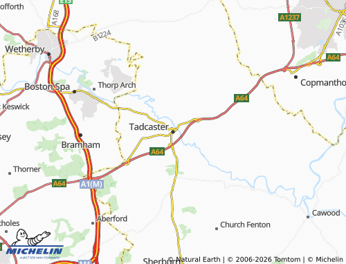 Carte MICHELIN Tadcaster - ViaMichelin