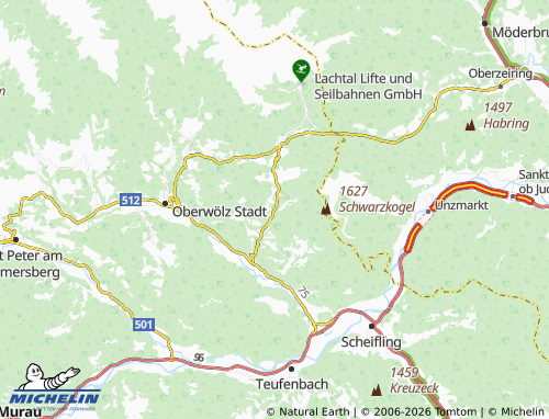 Mappa MICHELIN Dürnberg - ViaMichelin