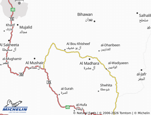 MICHELIN-Landkarte Al Mukhallad - ViaMichelin