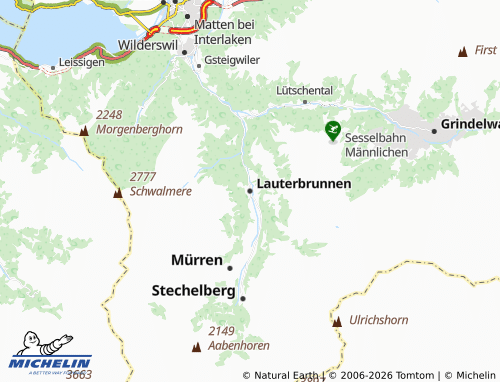 MICHELIN-Landkarte Lauterbrunnen - ViaMichelin