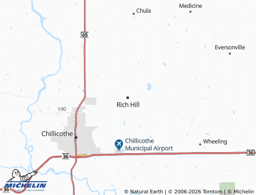 Mappa MICHELIN Rich Hill - ViaMichelin
