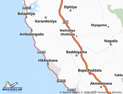 MICHELIN Banwelgodella map - ViaMichelin