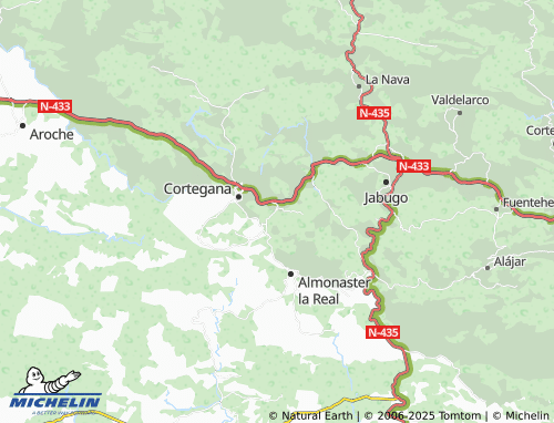 MICHELIN Estación de Almonaster map - ViaMichelin