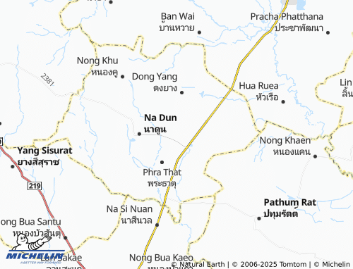 MICHELIN Ku Santarat map - ViaMichelin