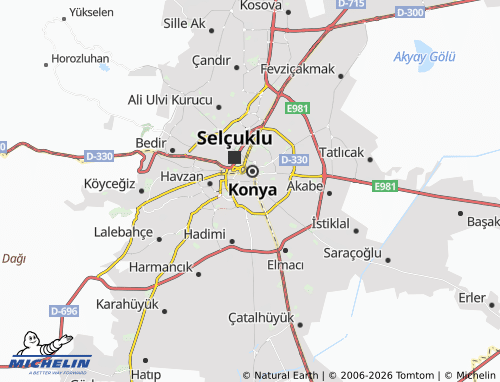 Mapa MICHELIN Çaybaşı - ViaMichelin