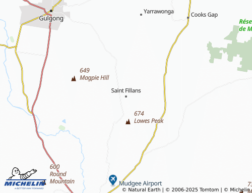 MICHELIN Saint Fillans map - ViaMichelin