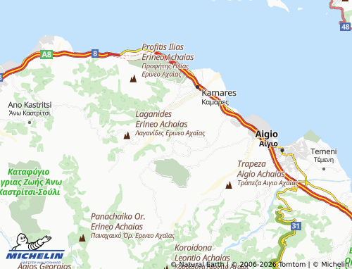 Carte MICHELIN Arravonitsa - ViaMichelin