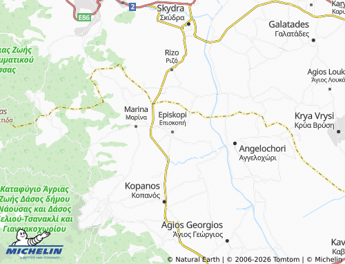 Carte MICHELIN Episkopi - ViaMichelin