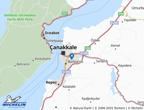MICHELIN-Landkarte İsmetpaşa - ViaMichelin