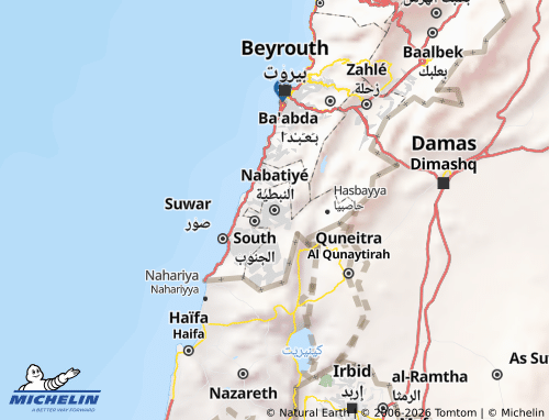 MICHELIN Nabatiye map - ViaMichelin