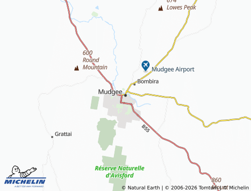 Mapa MICHELIN Mudgee - ViaMichelin