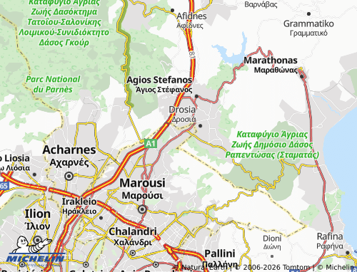Mapa MICHELIN Ekali - ViaMichelin