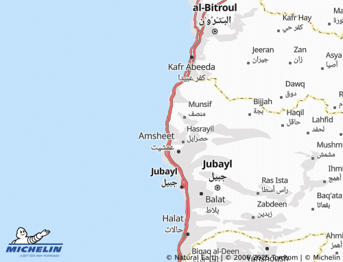 MICHELIN Rihani map - ViaMichelin