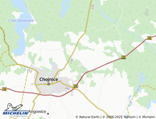 MICHELIN Krojanty map - ViaMichelin