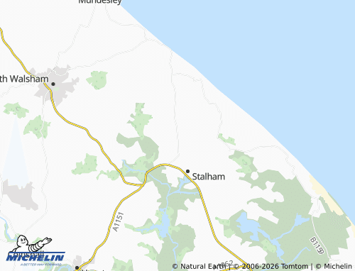 Carte MICHELIN Brumstead - ViaMichelin