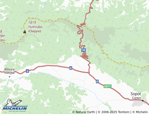 MICHELIN Hristo Danovo map - ViaMichelin