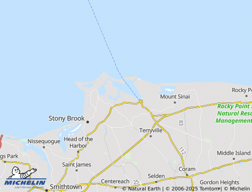 MICHELIN Poquott map - ViaMichelin