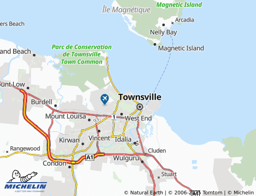 MICHELIN Castle Hill map - ViaMichelin