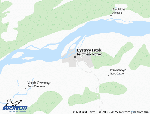 MICHELIN Bystryy Istok map - ViaMichelin