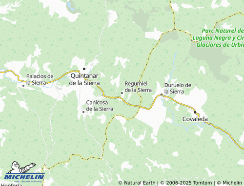 MICHELIN Regumiel de la Sierra map - ViaMichelin