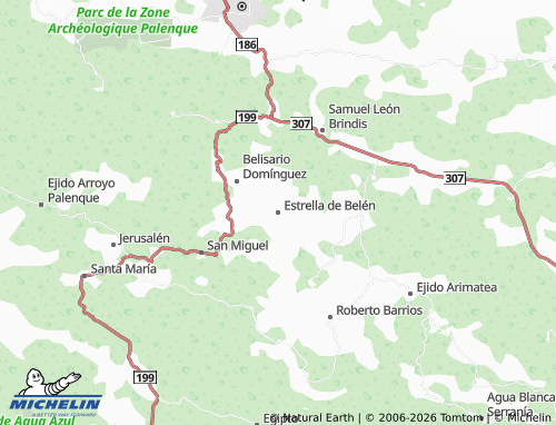 MICHELIN Estrella de Belén map - ViaMichelin