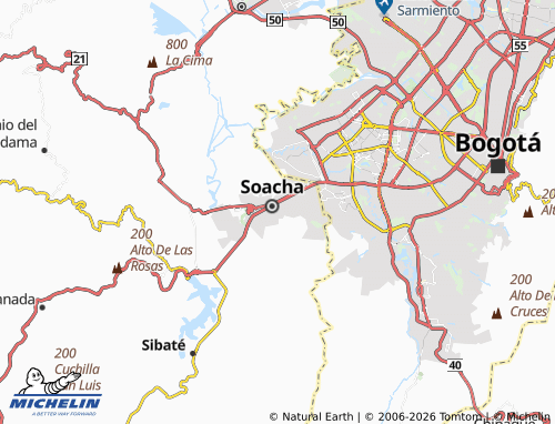 Mapa MICHELIN Ricaurte - ViaMichelin