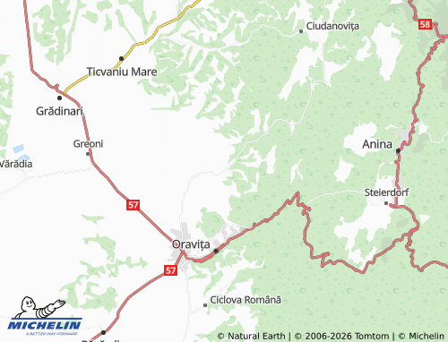 MICHELIN Brădișoru De Jos map - ViaMichelin